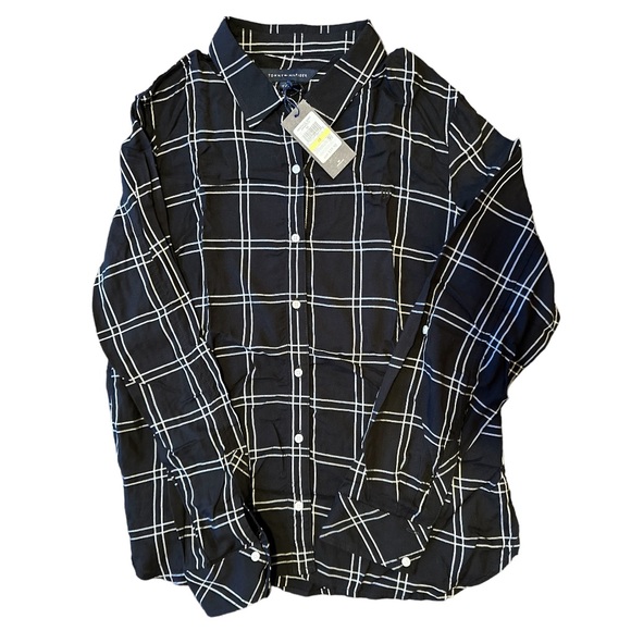 NWT Tommy Hilfiger Heritage Plaid Button Down Shirt Size Medium - Picture 4 of 5